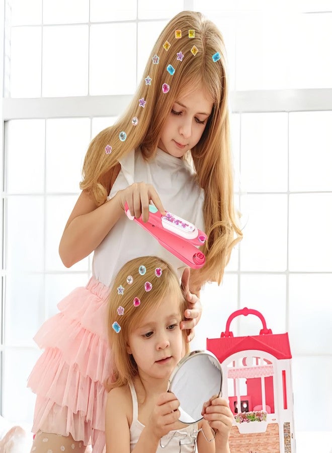 PHUSBLAY Hair Gem Stamper Kit for Girls, Bling Hair Jewels with Sparkling Diamonds, Fun Hair Styling Tool & Creative Play Toy, Birthday Gift for Kids Ages 4-12 - Image 5